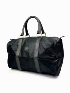 ダンヒル dunhill ハンドバッグ ナイロン レザー ミニボストン トラベルバッグ ブラック 旅行バッグ トラベルバッグ Boston bag hand bag