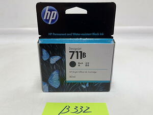 B-332【新品】 hp　ヒューレットパッカード　インクカートリッジ　711B　3WX01A　ブラック　純正