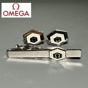 OMEGA オメガ カフス カフスボタン タイピン ネクタイピン アクセサリー 紳士 ビジネス メンズ 男性 全３点　◯