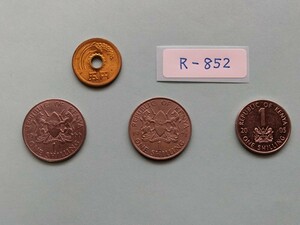 外国コイン　ケニア　(Rー８５２)　１シリング硬貨　おまとめ　３枚　
