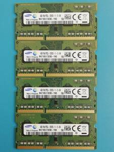 動作確認 SAMSUNG製 PC3L-12800S 1Rx8 4G×4枚組=16GB 15500040613