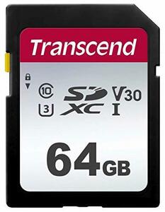 Transcend SDカード 64GB UHS-I U3 V30 対応 Class10 (最大転送速度95MB/s) 5年保証 TS64GSDC300S-E【Amazon.co.jp限 (中古品)　(shin