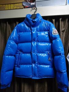 05年製モンクレールMONCLERエベレスト0水色×赤デカロゴ美品