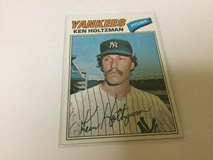 77 Topps ケン・ホルツマン Holtzman #625