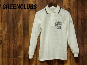 日本製【1】GREENCLUBS グリーンクラブ シルベスター刺繍 長袖ポロシャツ