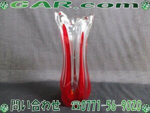 LD73 ガラス製 花瓶 フラワーベース 花器 花生 花入 置物 インテリア 雑貨 アンティーク