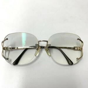 VINTAGE Yves saint Laurent PARIS 1/20 12KGF 金張り メガネ 眼鏡 度入り 10-2612 希少 イヴサンローラン【レターパックプラス郵送可】