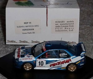REP11 1/43 スバル インプレッサ WRC 10号 1999