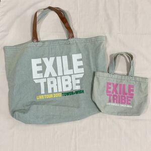 EXILE TRIBE LIVE TOUR 2012 TOWER OF WISH トートバッグ 大小1セット　エグザイル　ライブグッズ