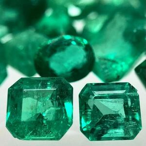 「天然エメラルドおまとめ」m 約50ct ルース 裸石 宝石 ジュエリー jewelry emerald beryl ベリル 緑玉 