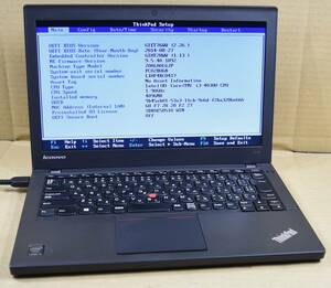 起動確認のみ(ジャンク扱い) レノボ ThinkPad X240 CPU:Core i3-4030U RAM:4G HDD:無し (管:KP186