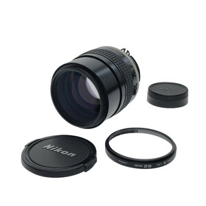 【動作確認済】Nikon NIKKOR 105mm F1.8 Ai-s レンズ 中望遠 単焦点 大口径 Fマウント ニコン ニッコール MFレンズ MF一眼レフ用 C4034