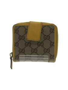 GUCCI◆2つ折り財布/キャンバス/BEG/総柄/メンズ/346056・2184