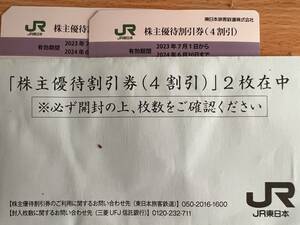 JR東日本株主優待券2枚セット 2024/6/30まで有効