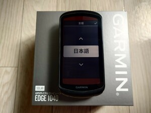 【美品】GARMIN EDGE 1040 SOLAR