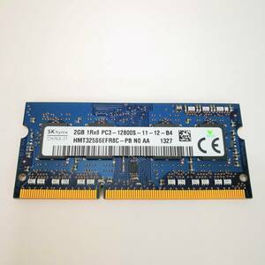 SK hynix HMT325S6EFR8C-PB N0 AA 2GB 1Rx8 PC3-12800S-11-12-B4 ノートパソコン用メモリ