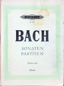 バッハ 無伴奏バイオリンのためのソナタとパルティータ BWV 1001-1006/フレッシュ編 輸入楽譜 Bach Sonaten und Partiten 洋書