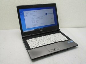 △富士通 LIFEBOOK S752/F FMVNGS7AE Core i5 3340M 2.7GHz 4GB 320GB 14インチ HD 1366×768 Windows10 Pro 64bit