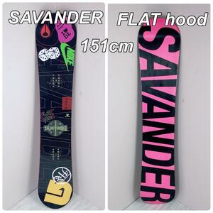 SAVANDER FLAT hood 151㎝ スノーボード　初心者　女性