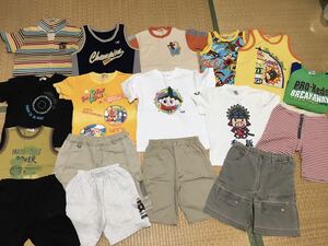 #110〜130 子供服　まとめ売り　半袖Tシャツ、ハーフパンツ　夏物