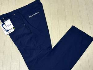 新品★フィラ ゴルフ FILA GOLF 多機能ポケット 吸汗速乾 ストレッチ テーパードパンツ★春夏★ネイビー★w78★送料185円