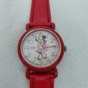 ミニーマウス　アルバ　Disney 腕時計　ミニー　レトロ　V811-0230 