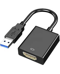 USB HDMI 変換アダプタ 「ドライバー内蔵」 usbディスプレイアダプタ 5Gbps高速伝送 usb3.0 hdmi 変換 ケーブル 1080P