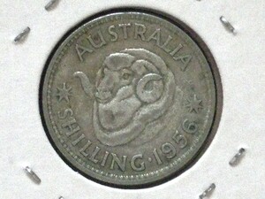 ◆オーストラリア◆1シリング(Shilling)銀貨■1956年/Australia 1956 1Shilling ElizabethⅡ silver coin