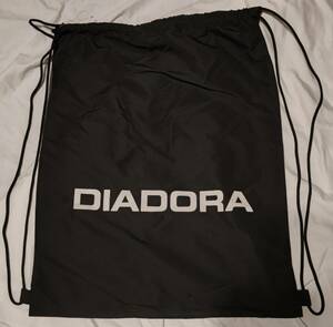 DIADORA ディアドラ 大容量ナップサックB 無地黒 クリーニングバッグ リュック ショルダー