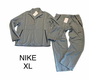 新品 正規品 NIKE ナイキ Dri-FIT ウーブン トレーニングジャケット＋ナイキ DRI-FIT チーム ウーブン パンツ 上下セット ◆XL◆薄手 灰色