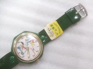 デッドストック未使用70s早撃マックキャラクター手巻腕時計動品　R680