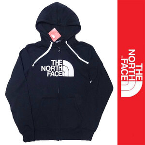 新品 THE NORTH FACE ザ ノースフェイス パーカー フルジップ ブラック アウトドア M 裏起毛 ハーフドーム 正規品