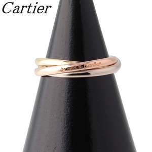 カルティエ トリニティ リング XS #53 750 スリーカラー 新品仕上げ済 Cartier【16928】