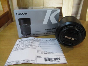 69183 RICOH 中望遠単焦点レンズ PENTAX-DA 55-300mm F4.5-6.3 ED PLM WR RE リコー 動作未確認 中古品 譲渡品