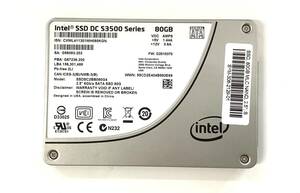 S6042239 Intel SATA 80GB 2.5インチ SSD 1点 【中古動作品】