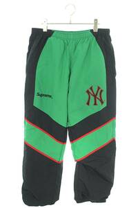 シュプリーム SUPREME 21AW New York Yankees Track Pant サイズ:M ヤンキーストラックロングパンツ 中古 OM10