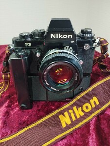 【委託品】 Nikon F3 HP＋Ai NIKKOR 50mm 1.4 シャッターOK速度変化有り グリップ側シャッターで連写OK フィルムカメラ1円スタート売り切り