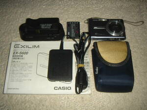 中古☆カシオ Casio Exilim EX-S600 コンパクトデジタルカメラ☆ケース バッテリー付