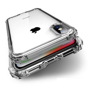 a407 耐震高級クリアシリコーンスマホケース iPhone 11 Pro Max用