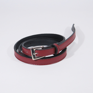 WTAPS 18AW T15 01/BELT.SYNTHETIC.LEATHER 182MYDT-AC05 ダブルタップス シンセティック レザー ナロー ベルト レッド グッズ 小物