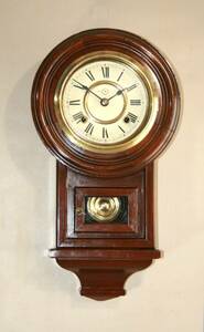  ＯＨ済み：精工舎の６吋頭丸型の座敷時計・古時計