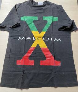 マルコムX ラスタカラー　Tシャツ ヒップホップ　ラップ　BLM