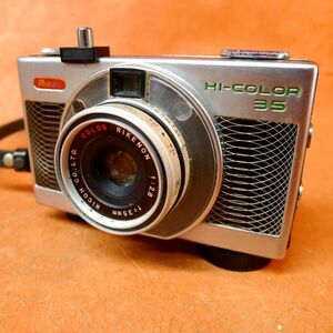 b126 現状品 RICOH HI-COLOR35 シルバー コンパクトフィルムカメラ RIKENON 1:2.8 f=35mm /60