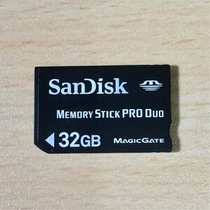 ■読み込み確認済み■ SanDisk メモリースティック PRO DUO 32GB メモリーカード デジカメ memory