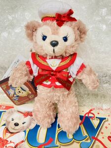 新品 未使用 ディズニー TDS ダッフィー 誕生 10周年 Journeys with Duffy セーラー ぬいぐるみバッジ ぬいば シェリーメイ 手紙タグ付