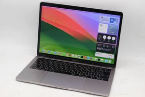 中古 2K対応 13.3型 Apple MacBook Pro 2018 A1989 (TouchBar) グレー macOS 14 Sonoma 八世代 i7-8559U 16GB NVMe 1TB-SSD 管:1438h