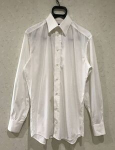 ＊ ドルチェ＆ガッバーナ DOLCE＆GABBANA SlimFit 長袖 ドレスシャツ Yシャツ ホワイト イタリア製 38 BJBJ.D