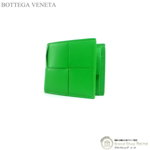 ボッテガ ヴェネタ （BOTTEGA VENETA） マキシイントレ カセット コインパース付 二つ折り 財布 649605 パラキート（新品）