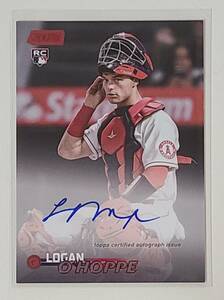 (Logan O’Hoppe) 2023 Topps Stadium Club Auto Red Rookie RC 50枚限定 直書き直筆サイン ルーキー エンゼルス カラーマッチ