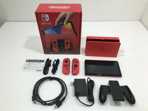 【TAG・中古】(3)★1円★Nintendo Switch本体 有機ELモデル マリオレッド ★動作確認済み ★完備品 ★保証印無し　034-240425-YK-07-TAG